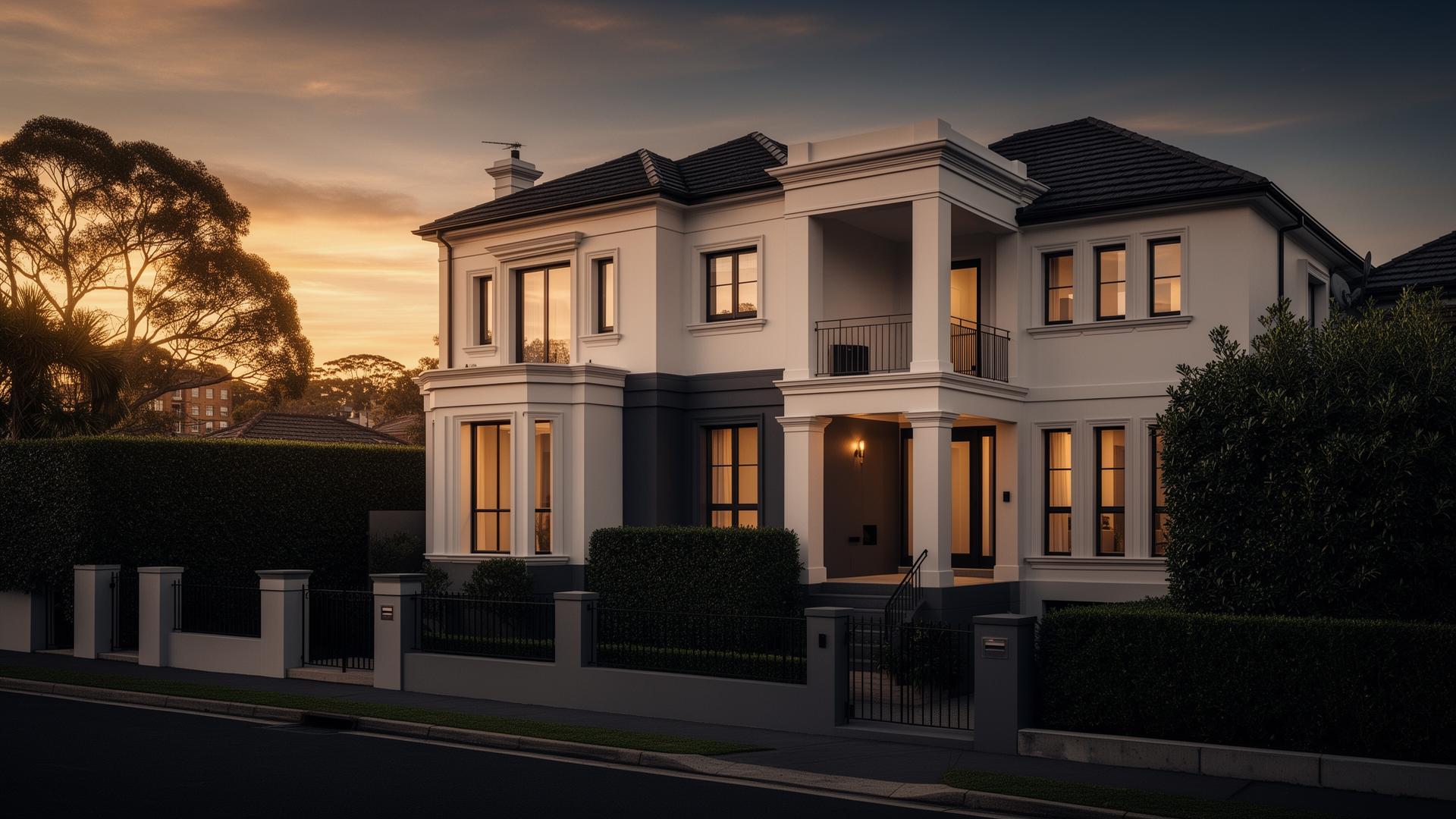 Luxury Sydney mansion interior freshly painted